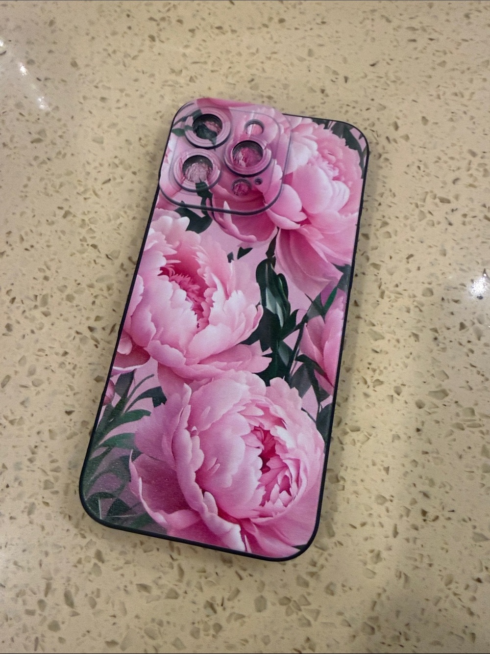 Pink Floral Phone Case - I phone 16 pro max Stylish Protective Cover